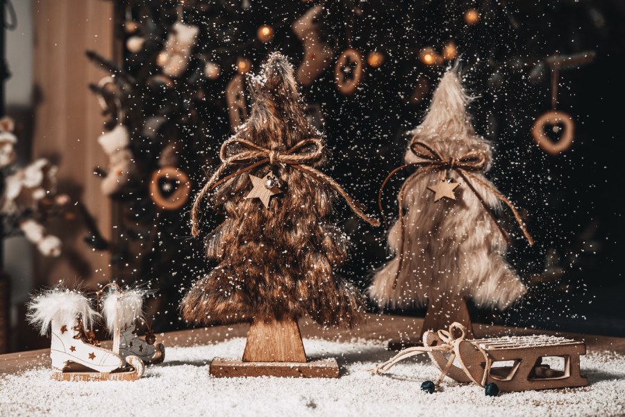 Vánoční stromeček s kožešinou - Vánoce Vánoční dekorace